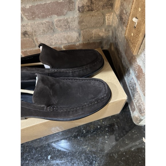 Vince Men Miles Suede Moccasin-style Loafer‎ Slip on Shoes Cocoa Brown Size 11.5 main image 6